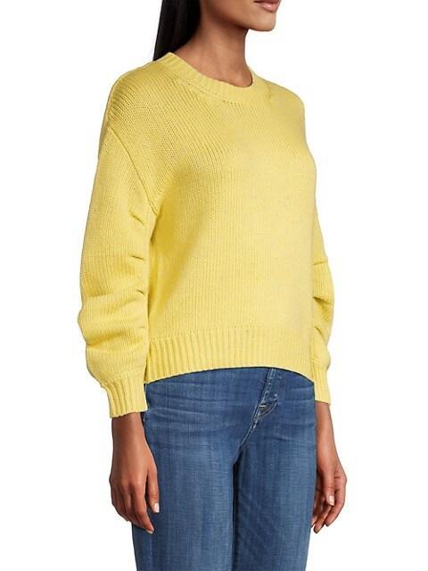 商品Tahari|Pleated Puff Sleeve Sweater,价格¥671,第6张图片详细描述