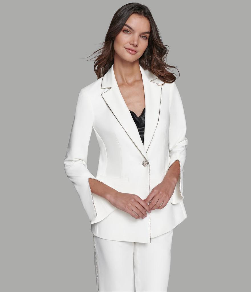 【LIMITED EDITION by KARL LAGERFELD】スーツ Karl Lagerfeld Paris White Label Men's Skull Jacquard Blazer
