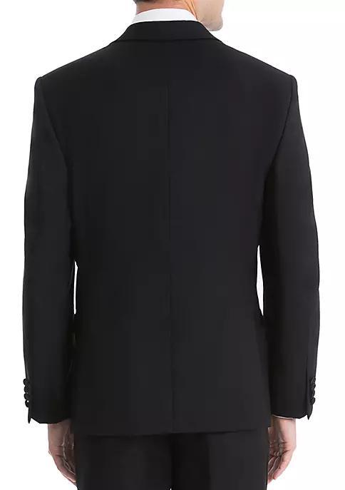 商品Ralph Lauren|Plain Black Wool Tuxedo Jacket,价格¥1986,第4张图片详细描述