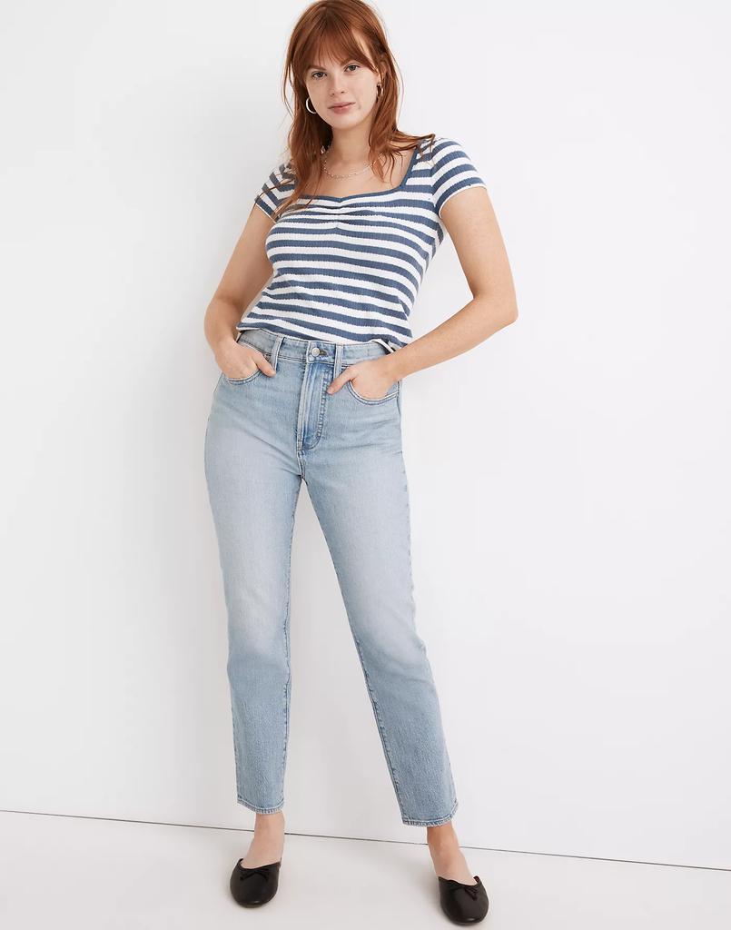商品Madewell|The Petite Curvy Perfect Vintage Jean in Fiore Wash,价格¥449,第3张图片详细描述
