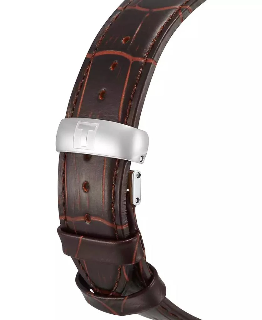 Men's Swiss Tradition Brown Leather Strap Watch 42mm 商品