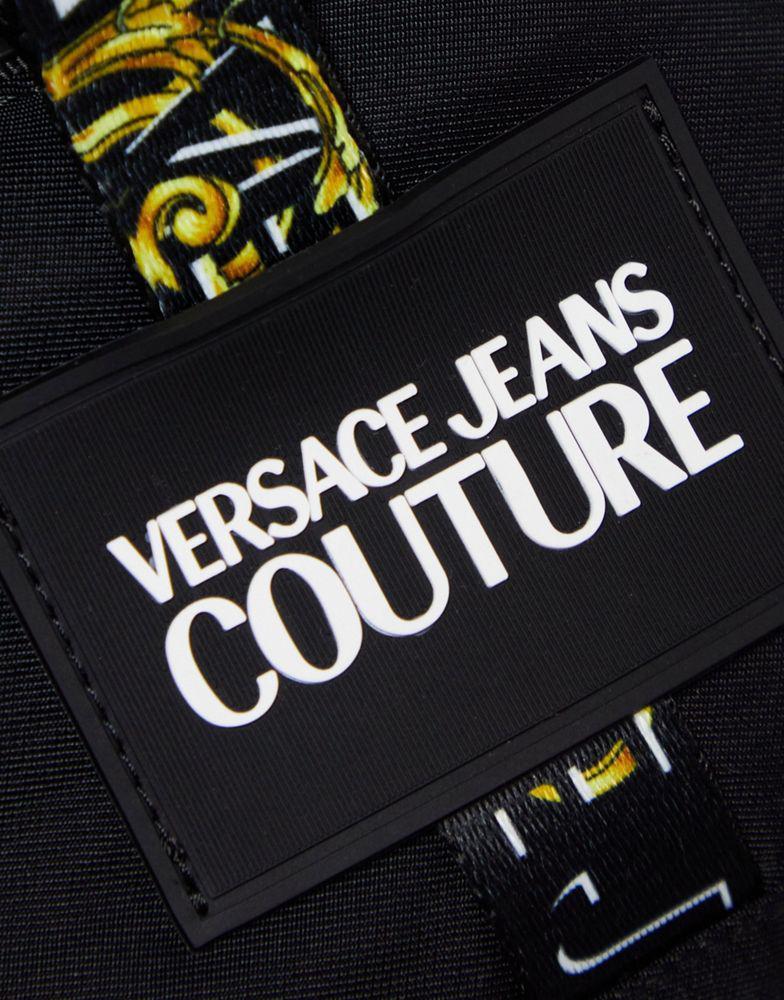 商品Versace|Versace Jeans Couture printed webbing coin pounch in black,价格¥1123,第6张图片详细描述