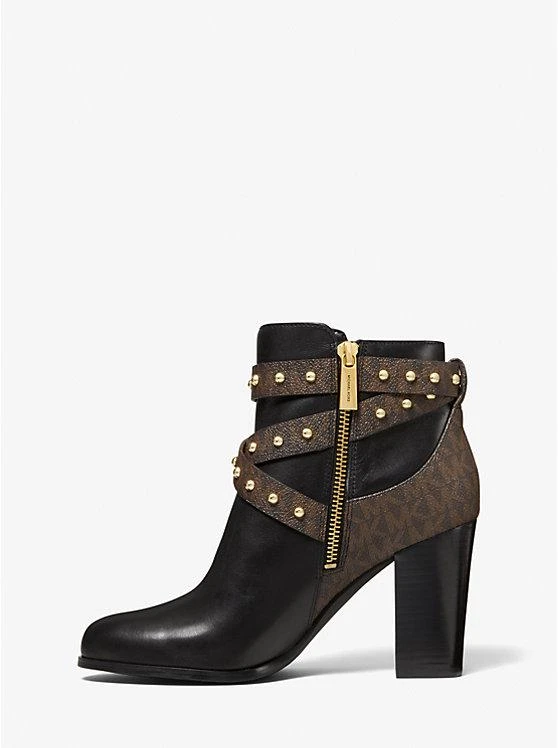 商品Michael Kors|Kincaid Studded Logo Trim Ankle Boot,价格¥593,第3张图片详细描述