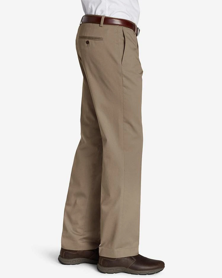 Men&#39;s Wrinkle-Free Slim Fit Flat-Front Performance Dress Khaki Pants 商品