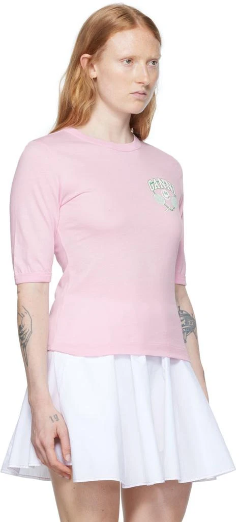 商品Ganni|SSENSE Exclusive Pink T-Shirt,价格¥201,第2张图片详细描述