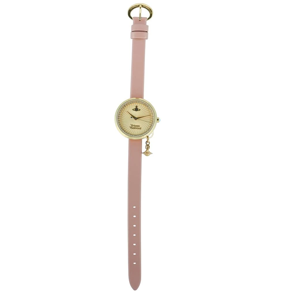 商品Vivienne Westwood|Vivienne Westwood Bow Gold-Tone Stainless Steel Watch VV139WHPK,价格¥1495,第3张图片详细描述