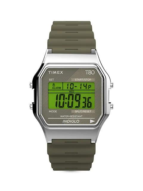 商品Timex|T80 Brass & Resin Digital Watch,价格¥479,第1张图片