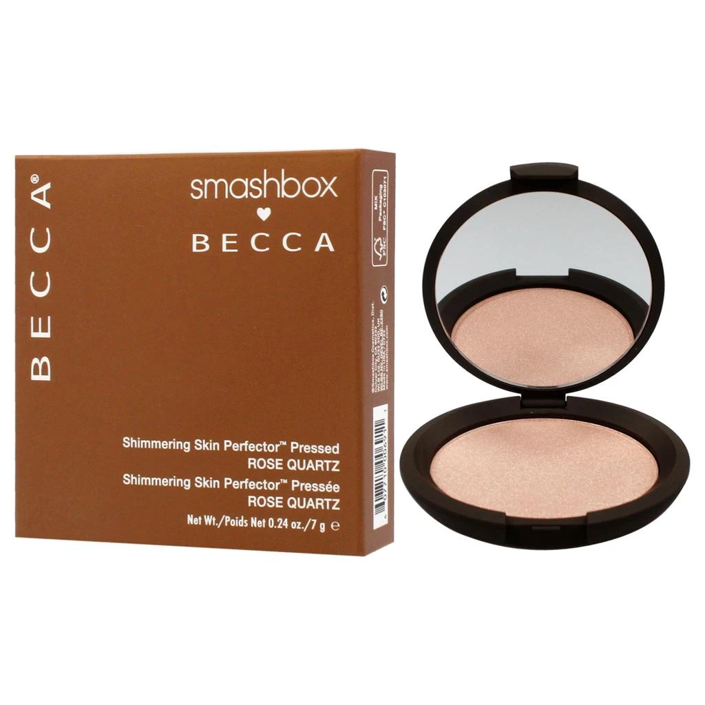 商品Smashbox Cosmetics|Becca Shimmering Skin Perfector Pressed - Rose Quartz by  for Women - 0.24 oz Highlighter,价格¥313,第4张图片详细描述