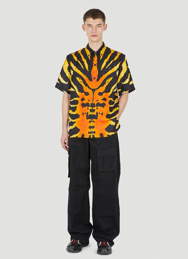 Mirror Motif Shirt in Orange商品第2张图片规格展示