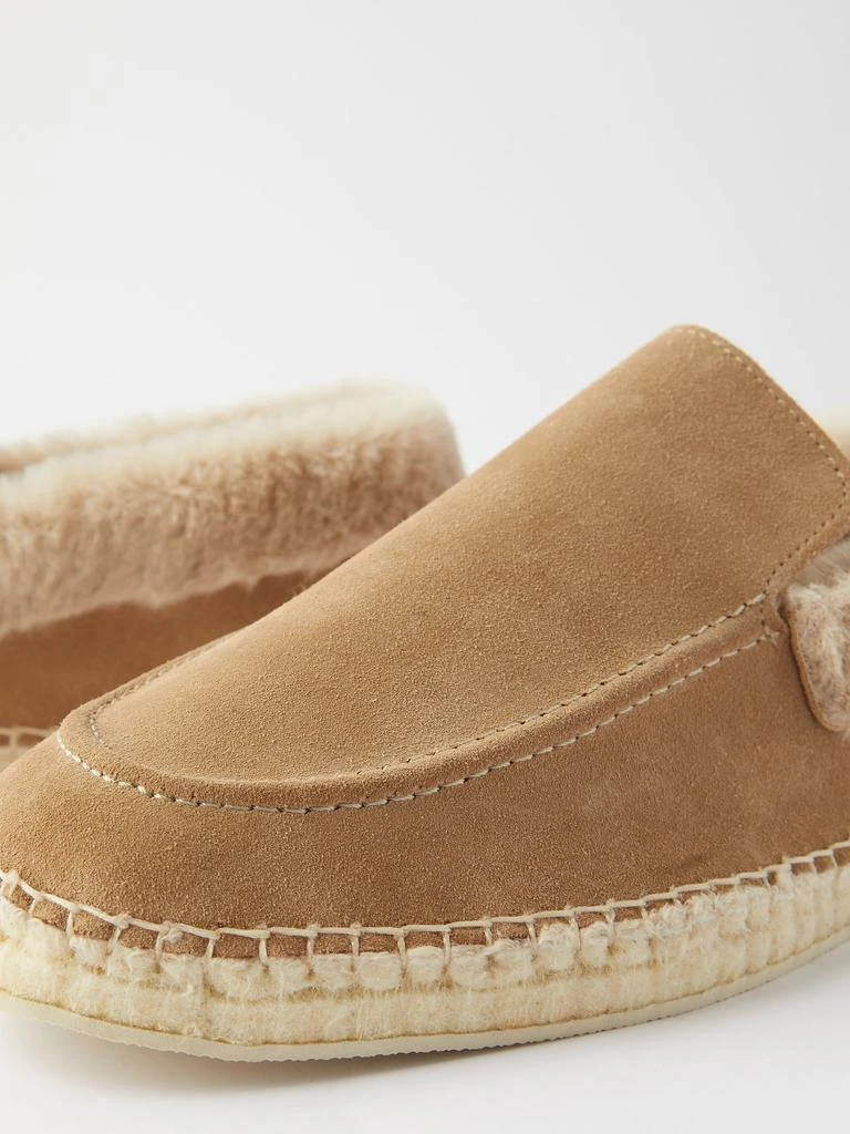商品MANEBÍ|Faux fur-lined suede espadrille loafers,价格¥382,第2张图片详细描述