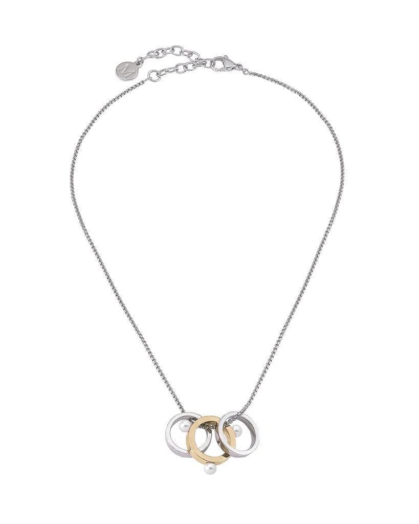 商品Majorica|3-Ring Pearly Pendant Necklace,价格¥496,第1张图片