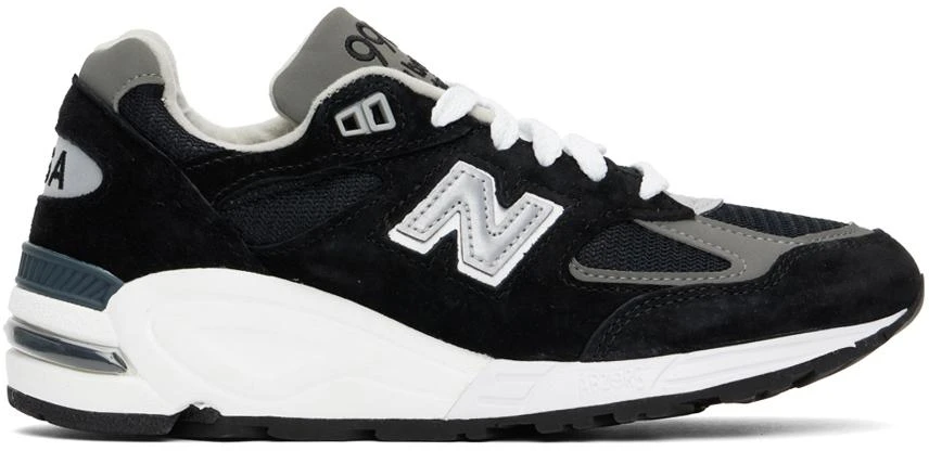 商品New Balance|Black Made in USA 990v2 Sneakers,价格¥1205,第1张图片