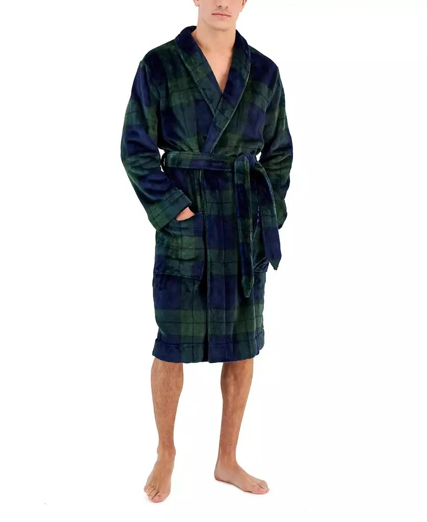 商品Club Room|Men's Plush Pajama Robe, Created for Macy's,价格¥102,第1张图片