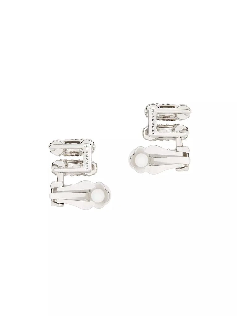 商品Givenchy|Stitch Clip Earrings In Metal With Crystals,价格¥3373,第4张图片详细描述