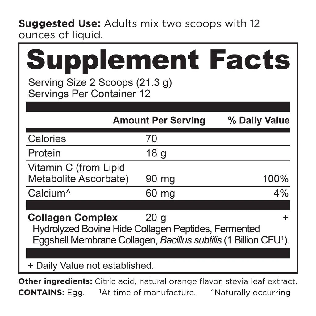 商品Ancient Nutrition|Collagen Peptides Protein | Powder Immune (12 Servings),价格¥471,第2张图片详细描述