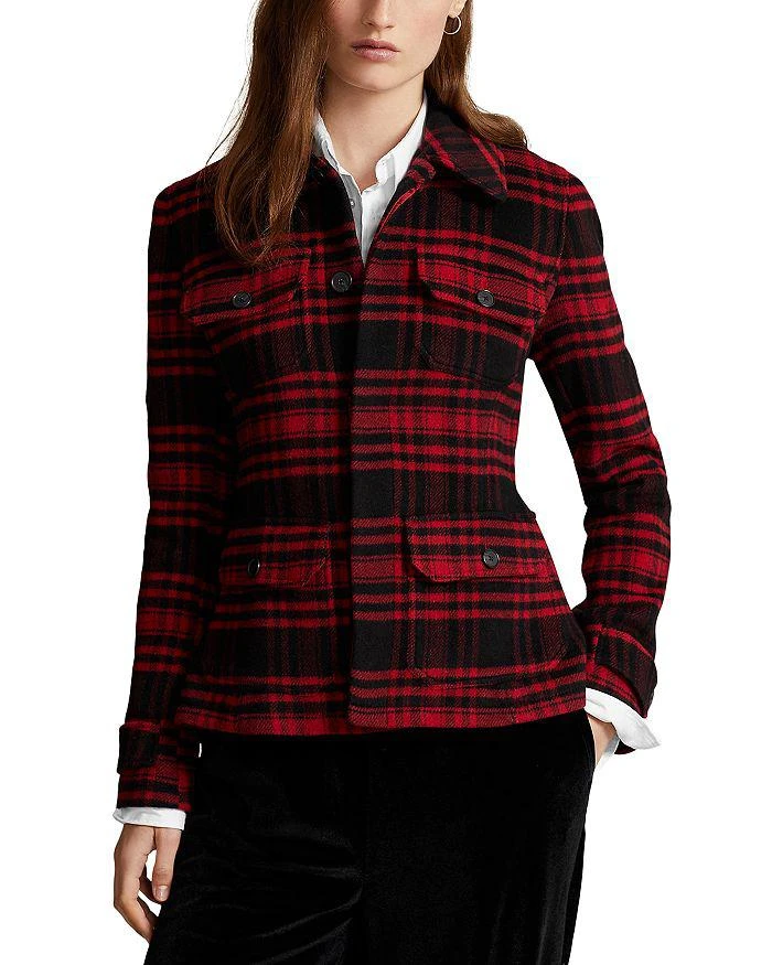 商品Ralph Lauren|Plaid Wool Twill Utility Jacket,价格¥2679,第1张图片