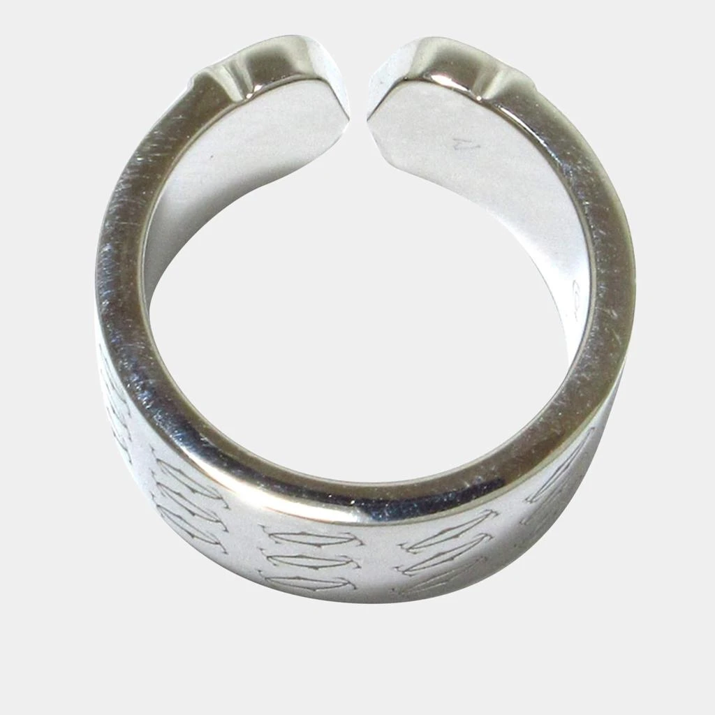 商品[二手商品] Cartier|Cartier Vintage Double C 18K White Gold Ring EU 46,价格¥8055,第4张图片详细描述
