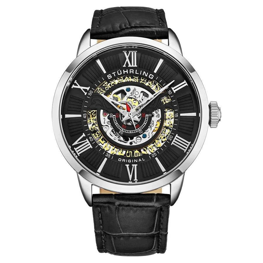 商品Stuhrling Original|Legacy Black Dial Men's Watch M15406,价格¥1340,第1张图片