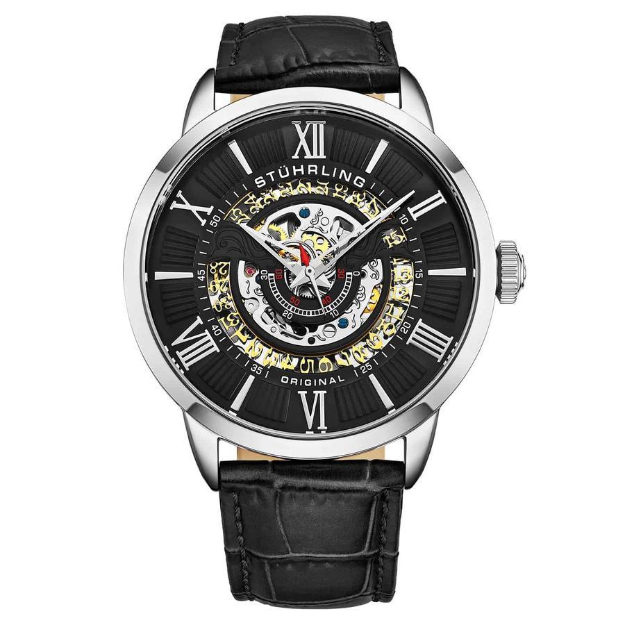 商品Stuhrling Original|Legacy Black Dial Mens Watch M15406,价格¥1328,第1张图片