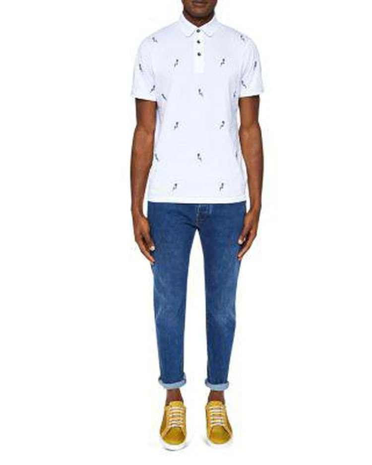 商品Ted Baker London|Scraffy Cockatoo Embroidered Regular Fit Polo,价格¥440,第3张图片详细描述