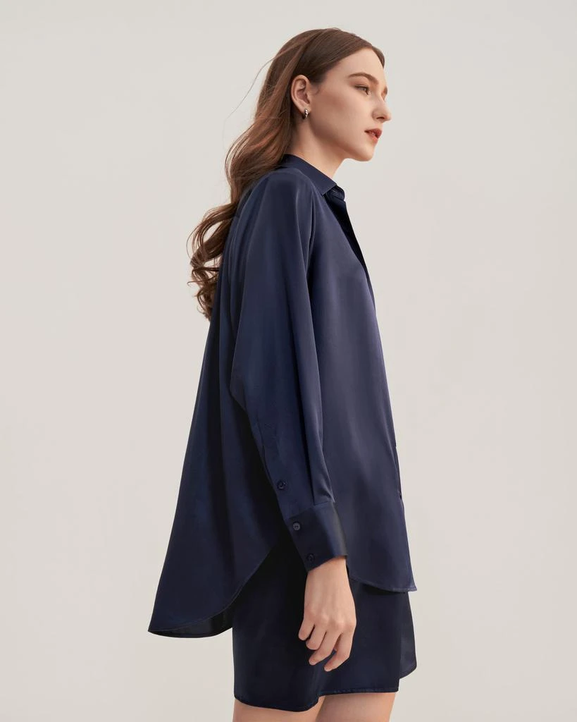 商品LILYSILK|Women's Myrtus Oversized Silk Pajama Set,价格¥1222,第5张图片详细描述