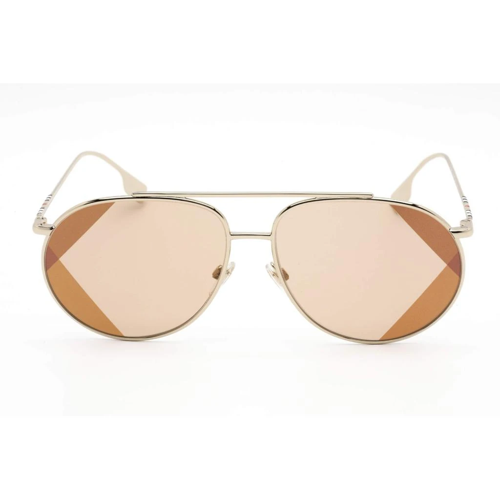 商品Burberry|Burberry Women's Sunglasses - Gold Aviator Full Rim Metal Frame | 0BE3138 110993,价格¥914,第2张图片详细描述