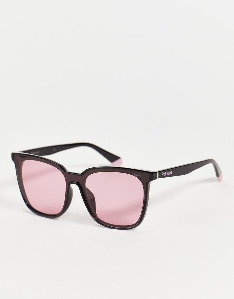 商品Polaroid|Polaroid classic retro sunglasses in pink,价格¥265,第1张图片