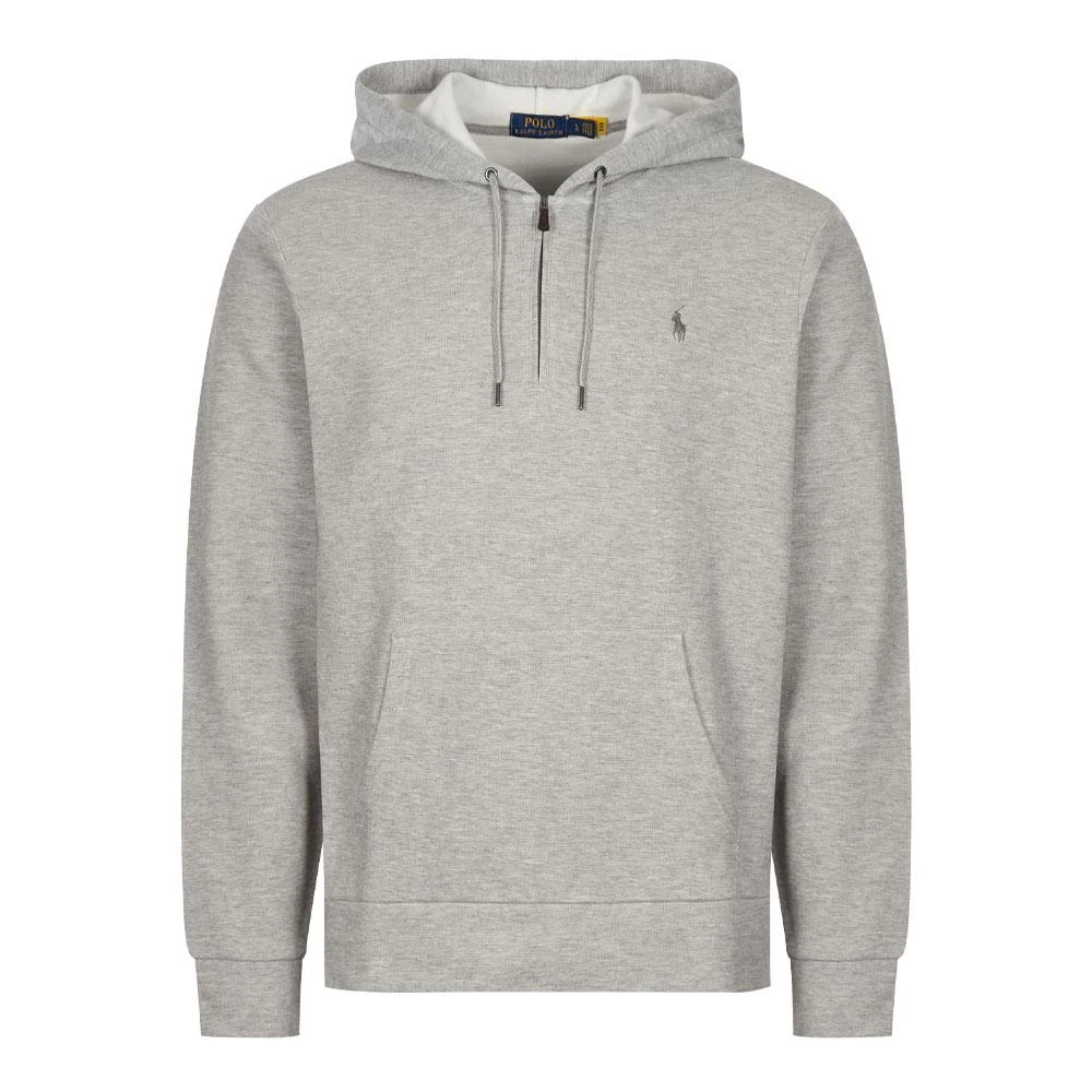 商品Ralph Lauren|Ralph Lauren Half Zip Hoodie - Grey Heather,价格¥647,第1张图片