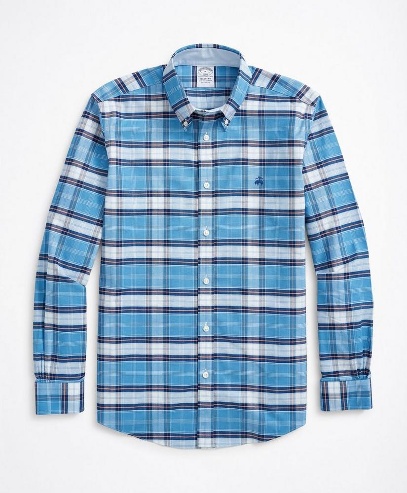 商品Brooks Brothers|Stretch Regent Regular-Fit Sport Shirt, Non-Iron Glen Plaid Oxford,价格¥295,第1张图片