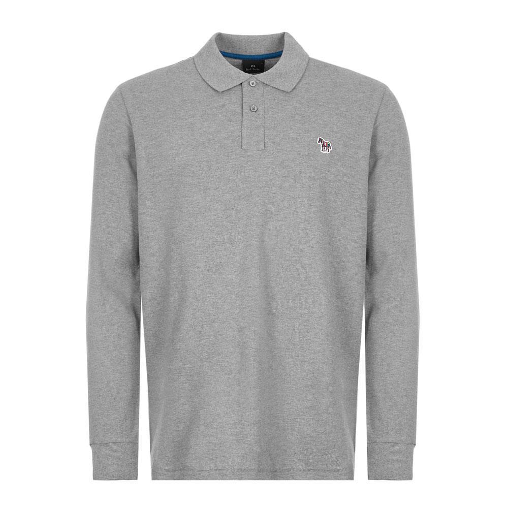 商品Paul Smith|Paul Smith Long Sleeve Polo Shirt - Grey,价格¥622,第1张图片