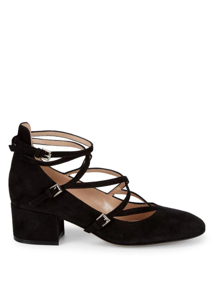 商品Gianvito Rossi|Suede Ankle-Strap Pumps,价格¥2128,第5张图片详细描述