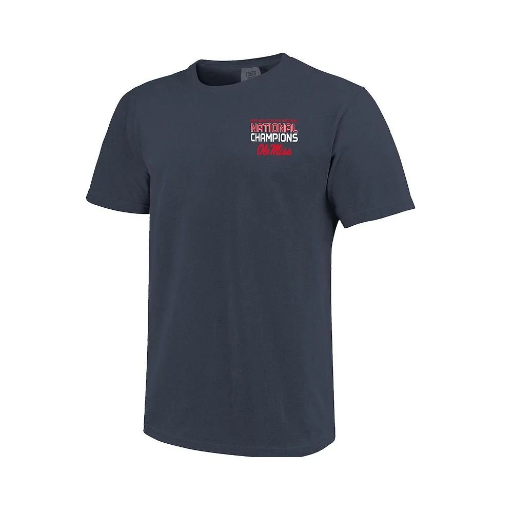 商品Image One|Men's Navy Ole Miss Rebels 2022 NCAA Men's Baseball College World Series Champions Batter T-shirt,价格¥225,第3张图片详细描述