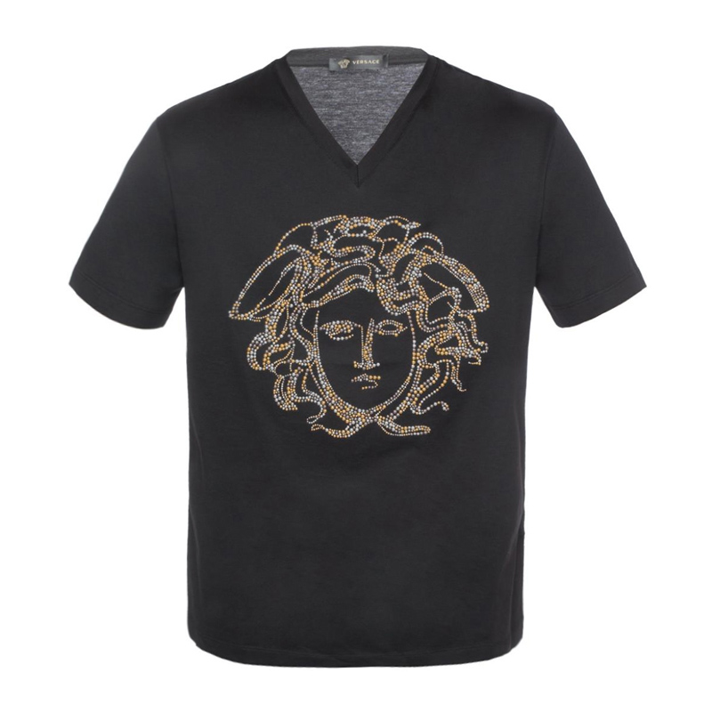 VERSACE 范思哲 黑色男士短袖T恤 A79221-A201952-A008商品第1张图片规格展示