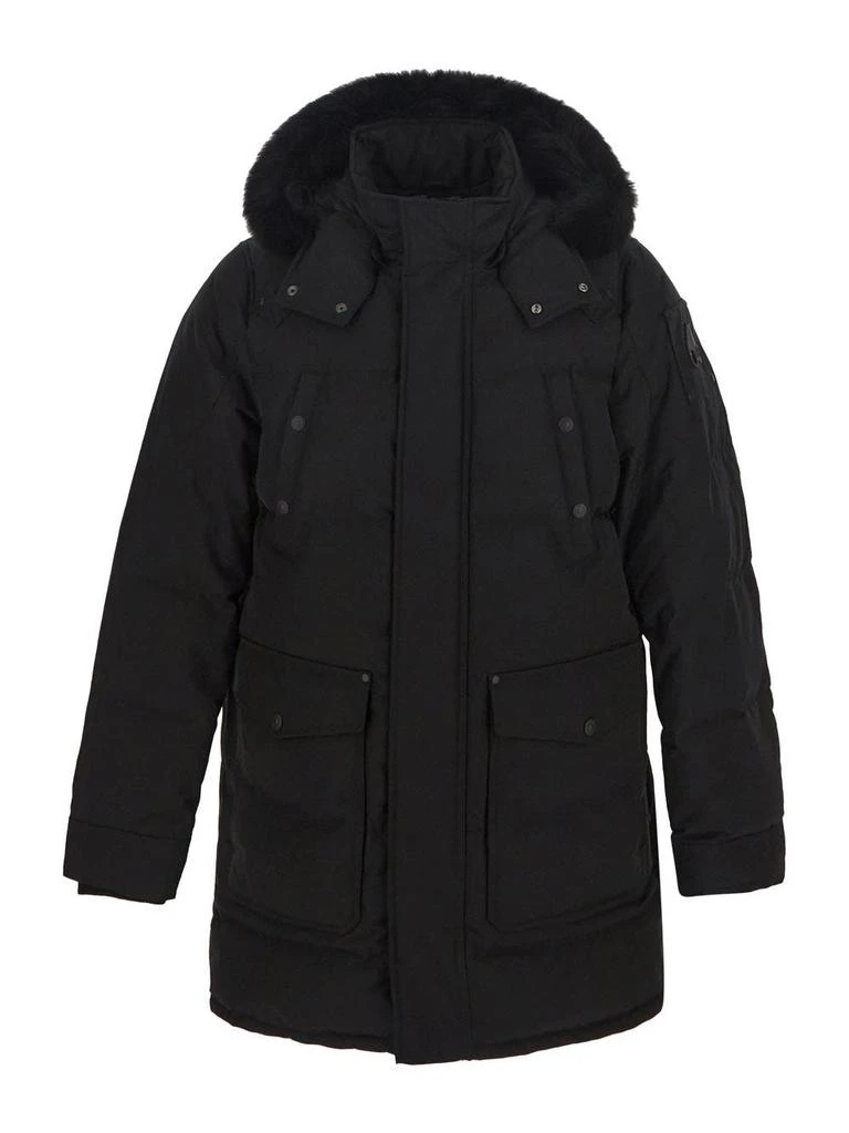 商品Moose Knuckles|Black Down Jacket,价格¥5187,第1张图片