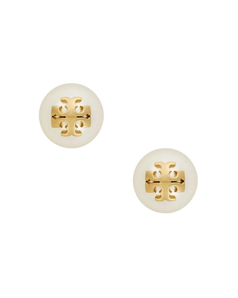 商品Tory Burch|珍珠logo耳钉,价格¥580,第1张图片