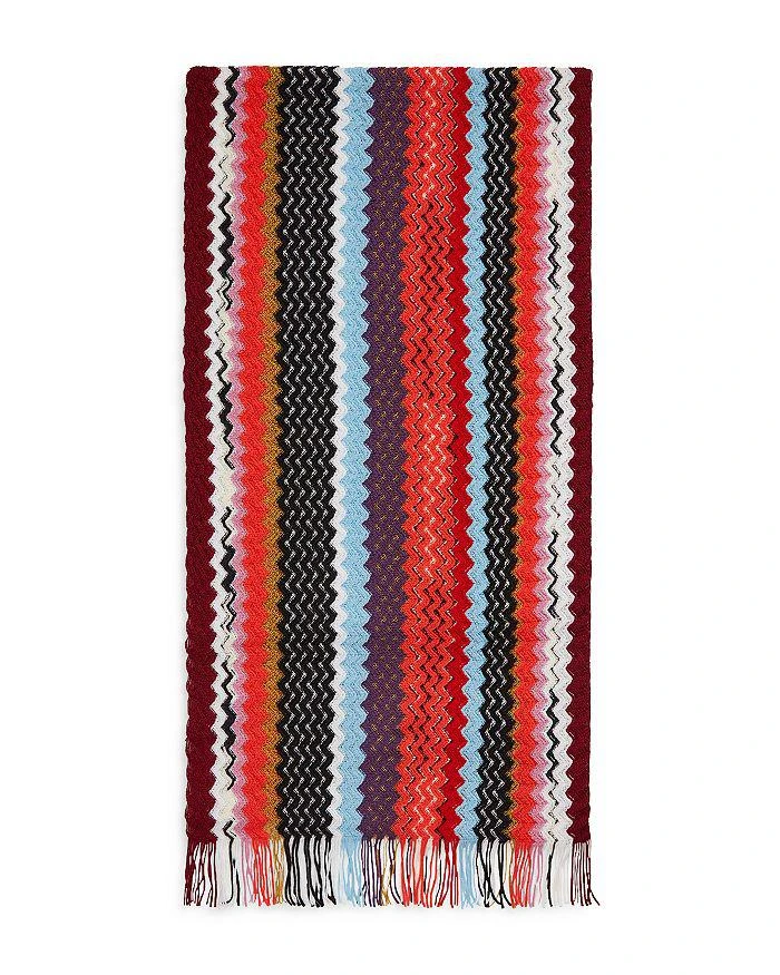 商品Missoni|Striped Fringe Wool Scarf,价格¥1032,第1张图片