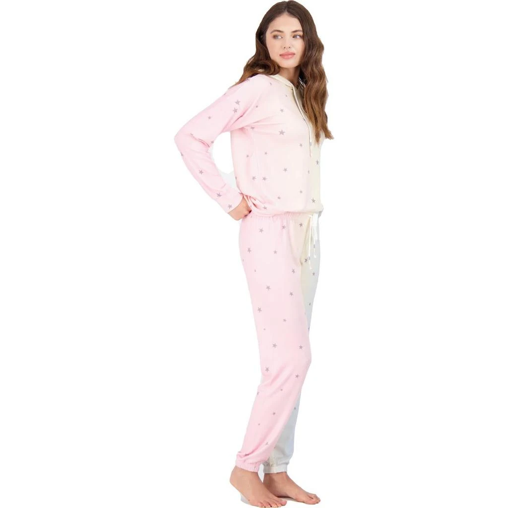 商品P.J. Salvage|PJ Salvage Women's 2 Piece Peachy Printed Hoodie and Joggers Loungewear Set,价格¥85,第4张图片详细描述