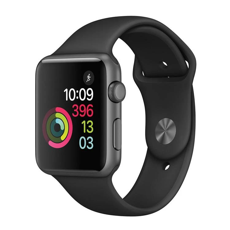 商品Apple Watch Series 1|Apple Watch Series 1 42mm Space Gray Aluminum Case with Black Sport Band 苹果手表,价格¥2085,第1张图片