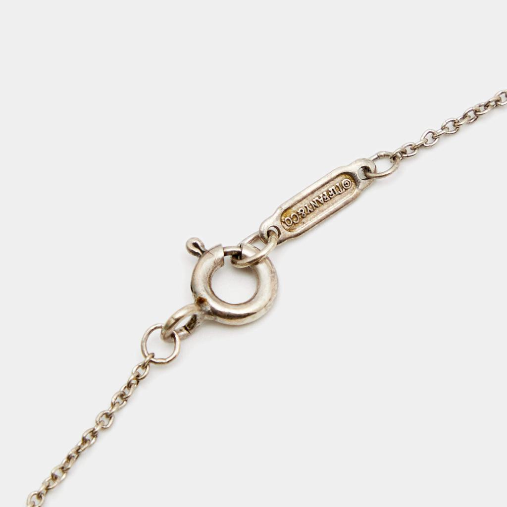 Tiffany & Co. Return to Tiffany Blue Enamel Sterling Silver Heart Tag Pendant Necklace商品第4张图片规格展示