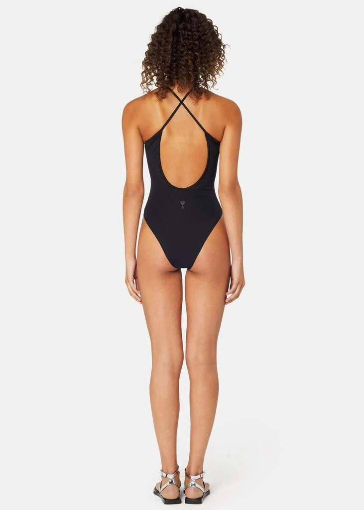 商品AMI|AMI Alexandre Mattiussi Black Ami De Coeur Swimsuit,价格¥1196,第3张图片详细描述