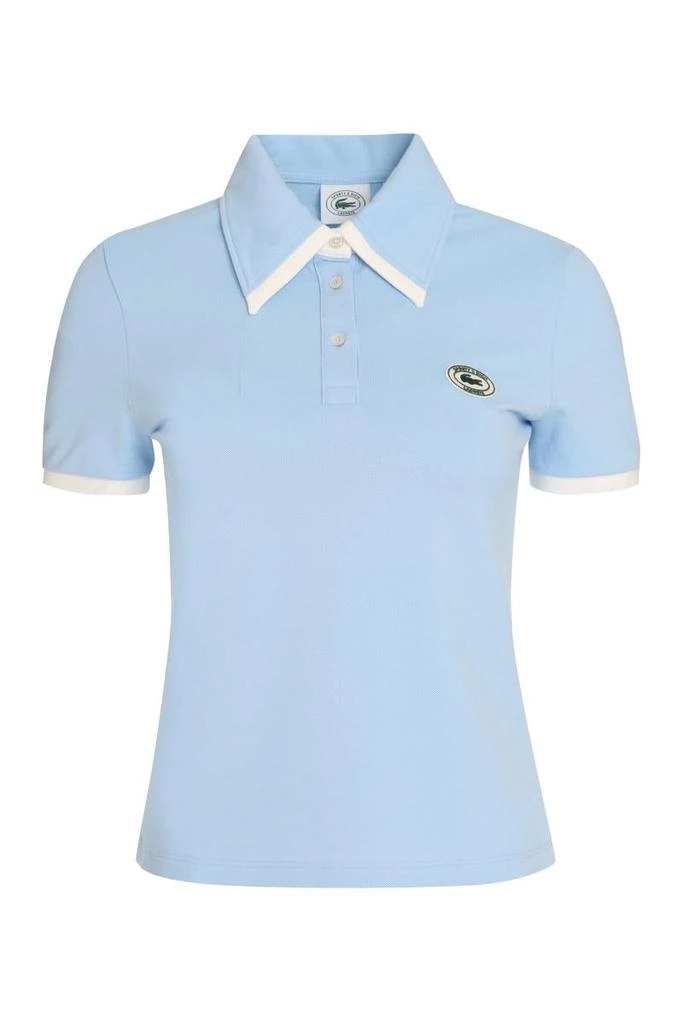 商品Sporty & Rich|SPORTY & RICH LACOSTE X SPORTY & RICH - COTTON-PIQUÉ POLO SHIRT,价格¥959,第1张图片