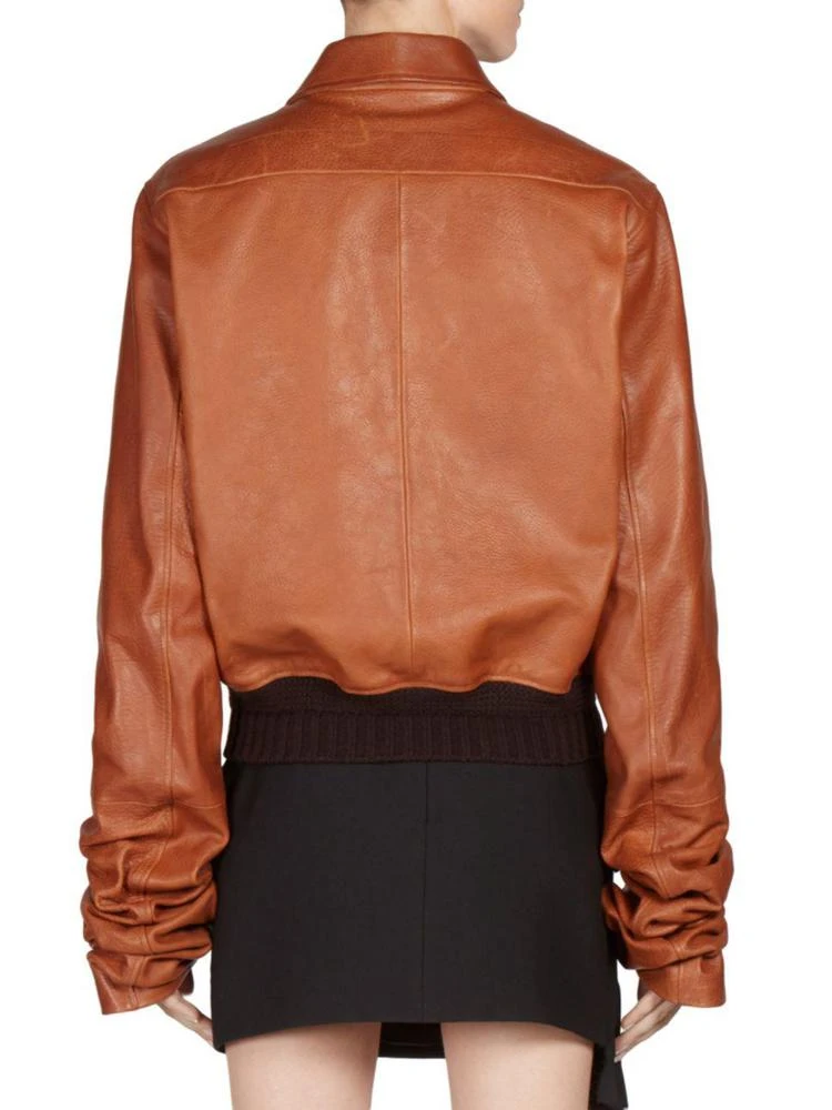 商品Yves Saint Laurent|Saint Laurent - Leather Bomber Jacket,价格¥14901,第2张图片详细描述