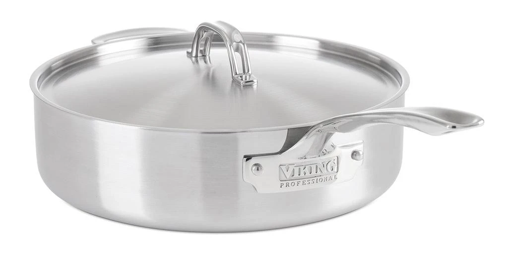 商品Viking|Viking Professional 5-Ply Stainless Steel 6.4 Qt Saute Pan,价格¥3477,第1张图片