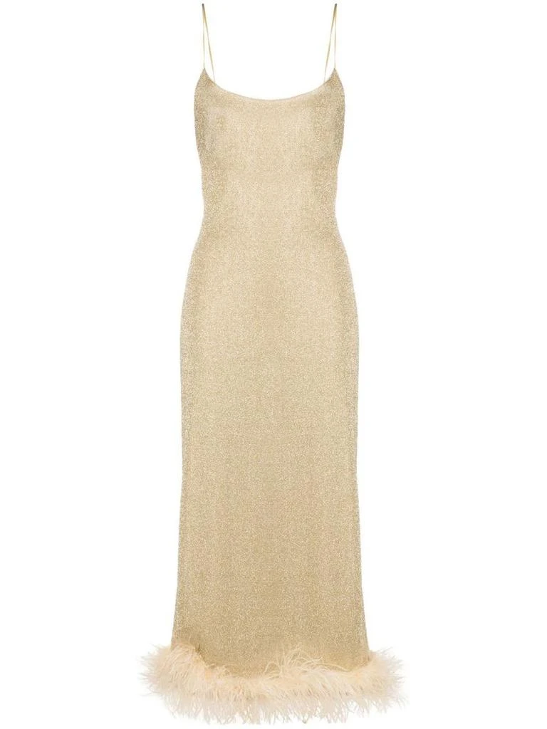 商品OSÉREE|OSÉREE LUMIERE PLUMAGE SLIP DRESS CLOTHING,价格¥3066,第1张图片