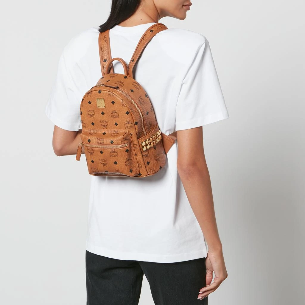 商品MCM|MCM Stark Mini Monogram Coated-Canvas Backpack,价格¥7163,第2张图片详细描述