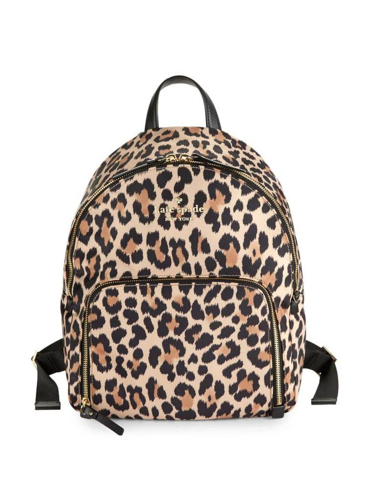 商品Kate Spade|Watson Lane Leopard Hartley Backpack,价格¥447,第1张图片