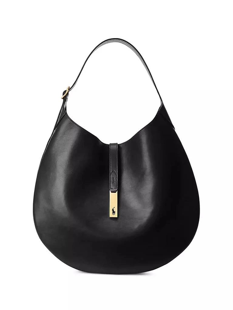 商品Ralph Lauren|Large Leather Shoulder Bag,价格¥5981 描述