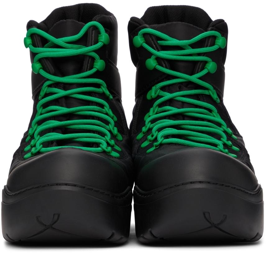 Black & Green Puddle Bomber Boots商品第2张图片规格展示