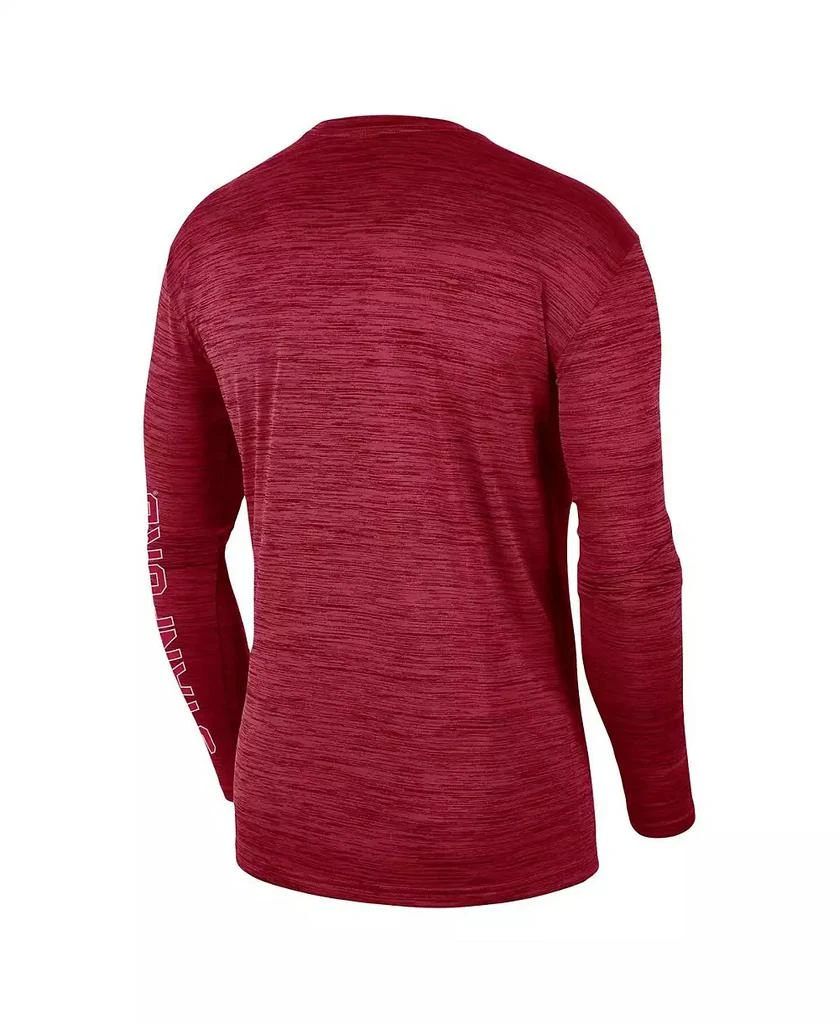 商品NIKE|Men's Cardinal Stanford Cardinal Velocity Legend Team Performance Long Sleeve T-shirt,价格¥247,第3张图片详细描述