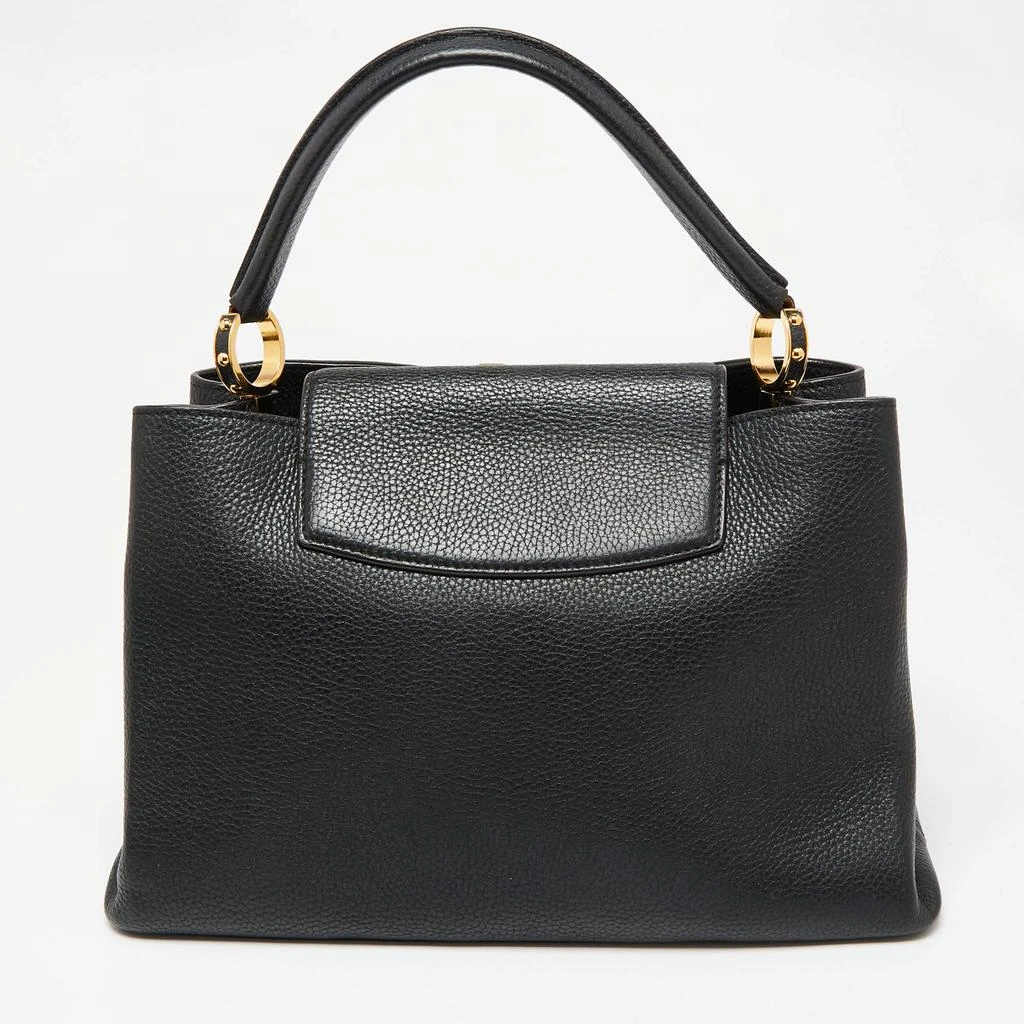 商品[二手商品] Louis Vuitton|Louis Vuitton Black Taurillon Leather Capucines MM Bag,价格¥15442,第4张图片详细描述